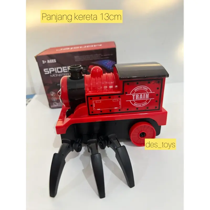 NEW!! MAINAN ANAK MONSTER TRAIN LABA LABA BUMP AND GO LAMPU CHOO CHOO CHARLES TRAIN KERETA 1