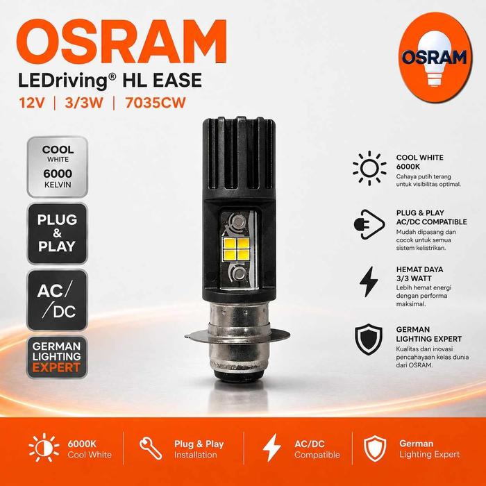 Gambar LED Motor OSRAM SHOGUN 125 Bohlam Lampu Socket H6 M5 T19 AC DC 7035CW dari bohlamhid Kota Tangerang Tokopedia