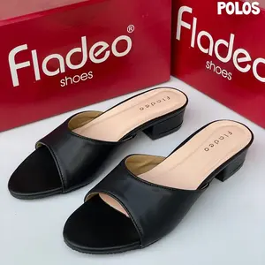 Sandal Kondangan Fl*deo polos dengan Hak 3cm: Elegansi Simpel untuk Penampilan Spesial Anda