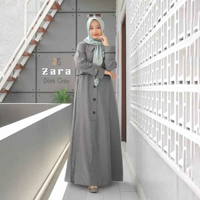 Gamis Zara Katun by Nubua.  Polos Interlist 1