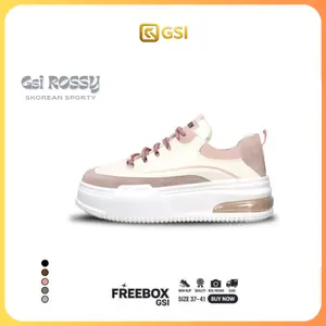 GSI Rossy Sepatu Wanita Easy Walk Sneakers Shoes Anak Muda Nyaman untuk Sehari-hari Kasual Casual Sneakers 1325 Karet