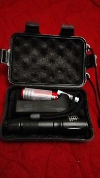 Product Review of Senter Super Terang Waterproof LED Rechargeable Baterai Tactical Anti Air Lampu SWAT Zoom Murah Free Charger from C**n 1
