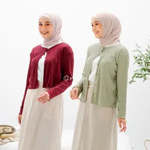 by choco - Nami Cardigan - outer kancing Top Muslim Wanita Kardigan Crop