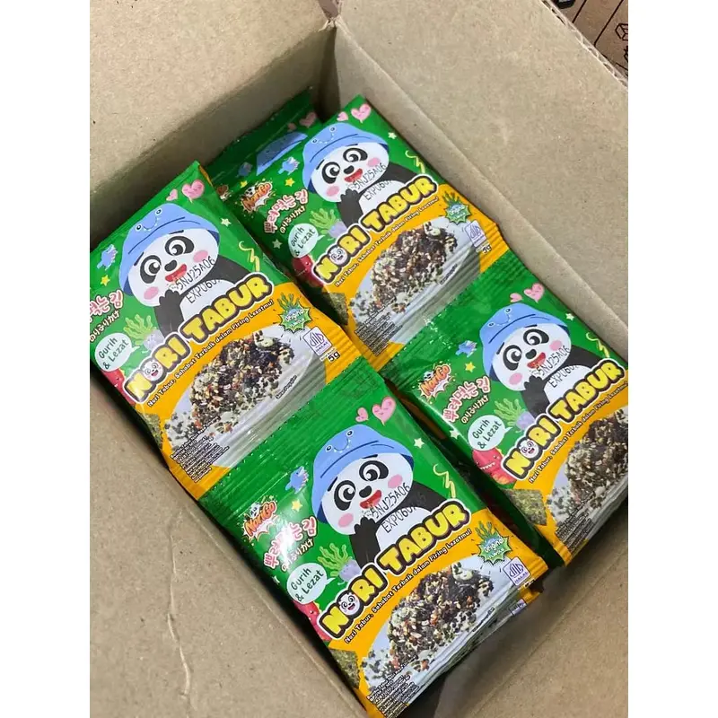 (1 DUS ISI 8 RENCENG) NORI TABUR NORIGO | NORI MURAH | RUMPUT LAUT 4