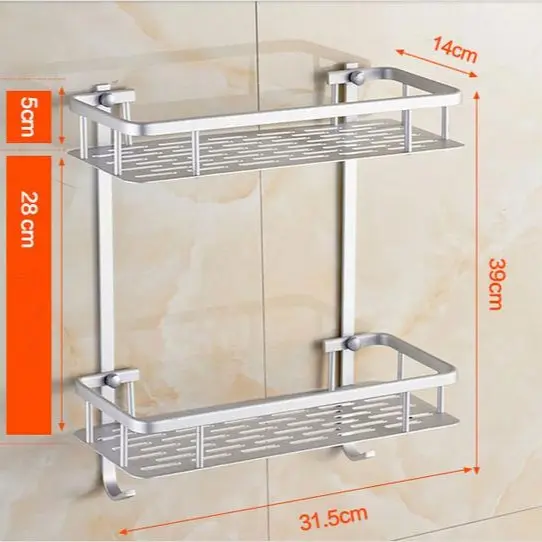 Rak kamar mandi 2 susun Stainless 1