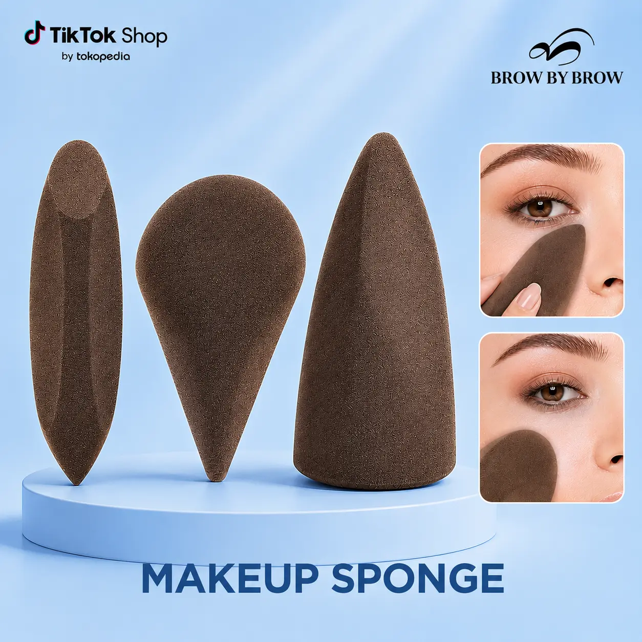 MAANGE Beauty Sponge Puff Makeup Multi Sisi Bentuk Pena untuk Foundation Concealer Contour Non Latex