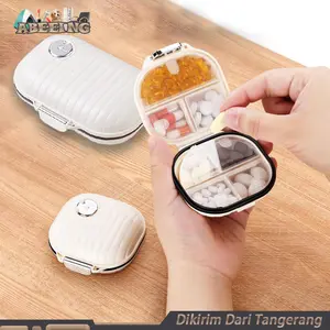 Tempat Obat Portable 7 Hari Storage Pill Box Travel Organizer Tempat Penyimpanan Kotak