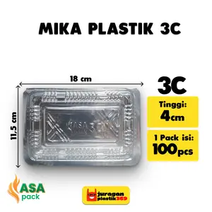 Mika Plastik Kue dan Makanan UK 3C isi 100 Pcs/ Food Grade