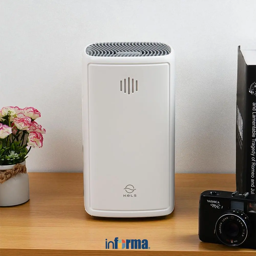 Kels 1 Liter Decano Dehumidifier - Putih Penyerap Kelembapan Alat Pengatur Lembab Udara Mesin Penghisap Kelembaban Menyerap Lembap