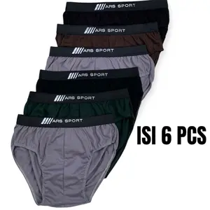 obral 6 pcs cd celana dalam pria celana dalam laki laki cd pria sempak cowok kolor pria dalaman cdcowok Karet Boxer Katun Lembut Nyaman Dewasa