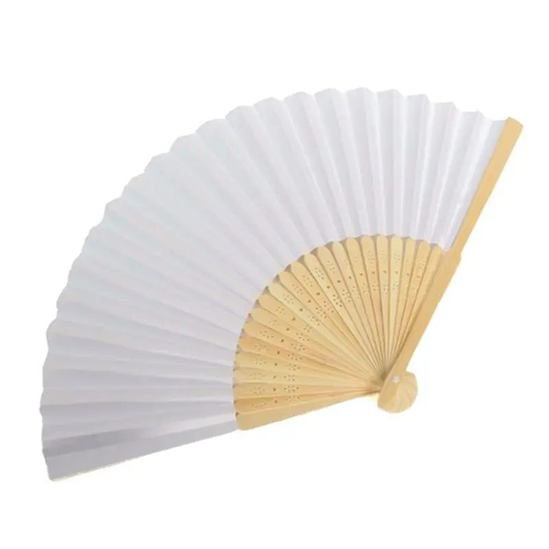Premium Kipas Kertas Putih Lukis Polos Uk 21 Cm Home Decor Termurah di Bali 2