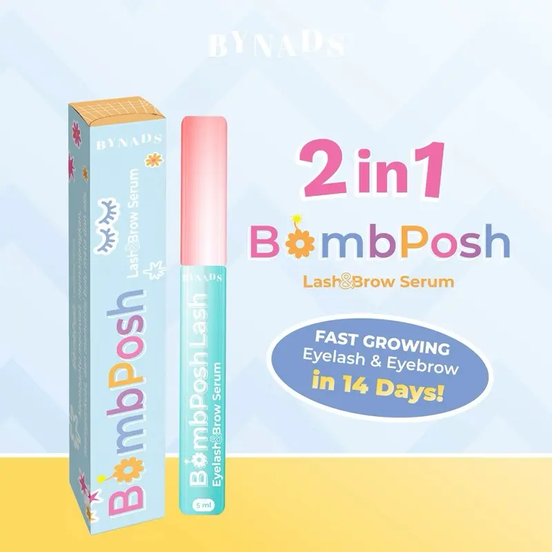 [2PCS] PRE-ORDER Bynads 2in1 Bombposh Lash and Brow Serum Bynads Eyelash Brow Serum Penumbuh Bulu Mata dan Alis By Bombposh Bynads 1