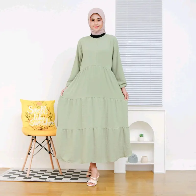 GAMIS SUSUN CRINGKEL DRESS POLOS BUSUI 2