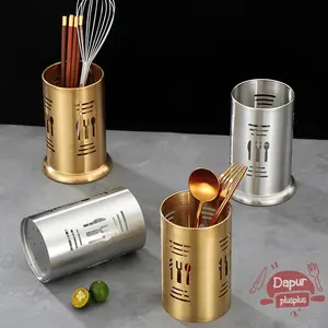 READY Tempat Sendok Garpu Pisau Gunting Stainless Steel | Tabung Peniris | Cutlery Spoon Fork Holder