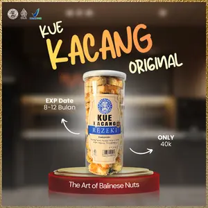 Poetri Bali Kue Kacang Rezeki 500Gram - Cemilan Enak Gurih dari Bahan Pilihan Resep Keluarga Nusantara