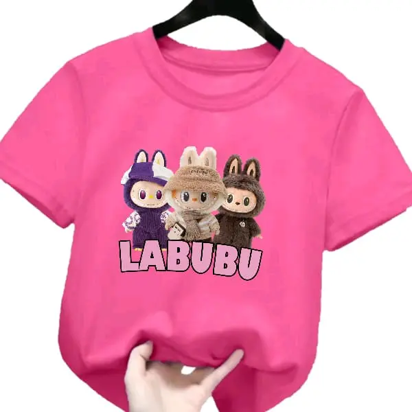 kaos atasan anak perempuan motif lucu yang lagi viral atasan anak cewek bahan katun Fashion 4