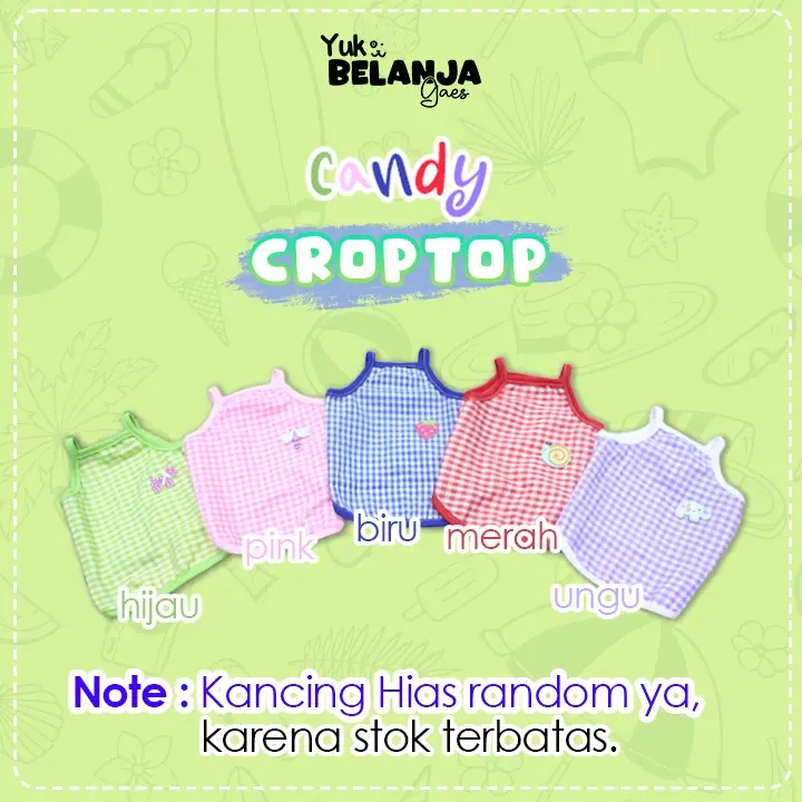 [BAKUTA] Baju kucing anjing Bahan katun Candy Croptop series / size S-XL / baju kucing anjing kelinci lucu dan murah