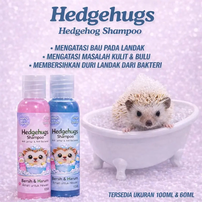 Shampoo Landak Mini aroma harum aman untuk landak Anti Bakteri dan anti Jamur