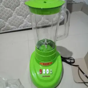 BLENDER OKAYAMA 3 IN 1 OK-355 1 LITER peralatan rumah kecepatan variabel pembuat jus buah wadah plastik warna hijau