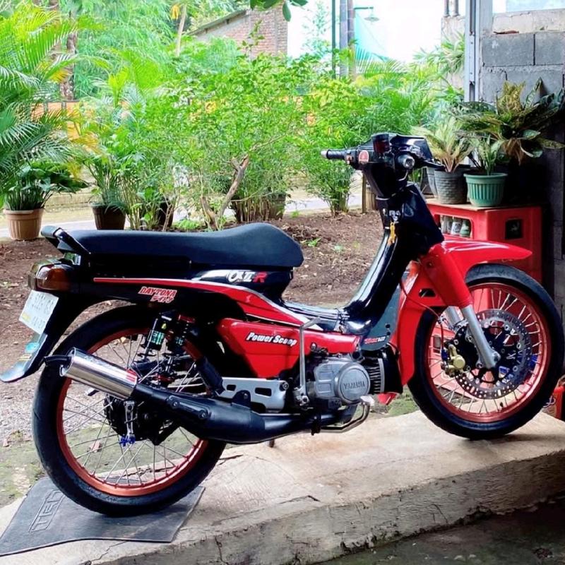Knalpot Sirip Yamaha Alfa & Champ Footstep FizR Prepet-prepet 1