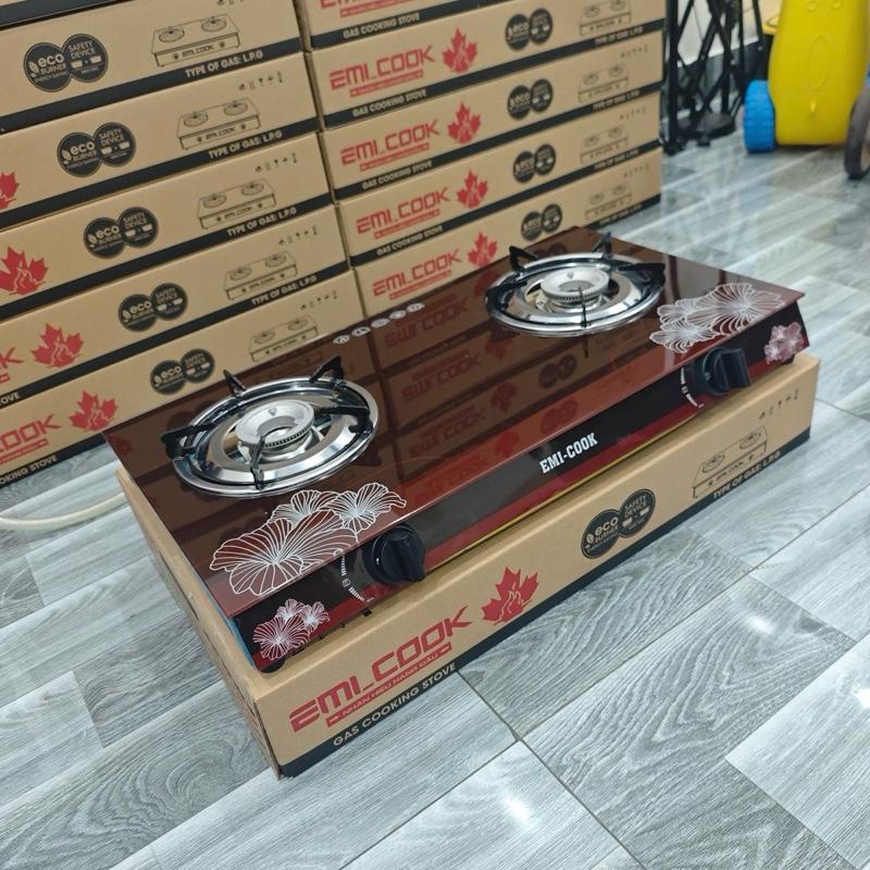 Bếp đôi kính mỏng emicook gas