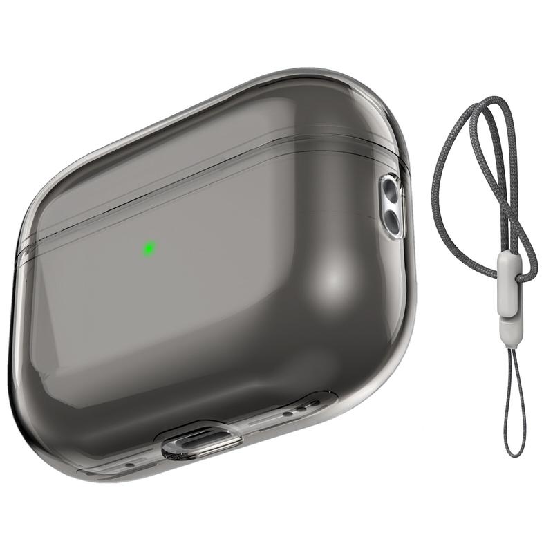Product Introduction of 2023 2022 Airpods Pro 2 High Quality Transparent Drop-proof TPU Soft Case with incase Lanyard for New AirPods Pro2 USB-C 5