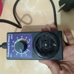 Dimer Dimmer 2000 Watt Ac 220V Alat Pengatur Kecepatan Gerinda Bor Kipas Dinamo
