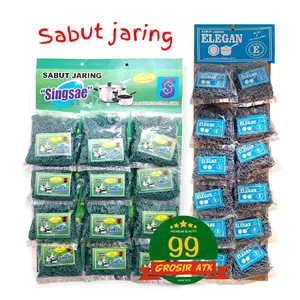 isi 12 Sabut Jaring Cuci Piring Serbaguna/Gosok Panci Jaring /Spon Jaring Pencuci Piring