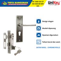 Gambar UNIKEY HP 1069 MED HANDLE SET MEDIUM SN/CP / KUNCI PINTU SET MEDIUM dari Tirta Bangunan Kota Depok 1 Tokopedia