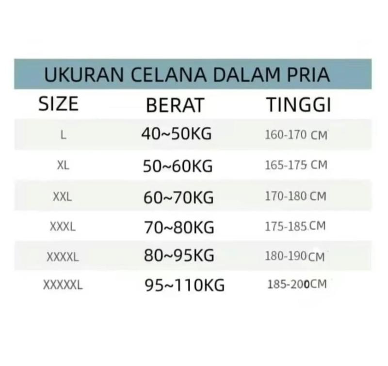 PROMO TERMURAH 3-6 PCS CELANA DALAM PRIA KATUN PREMIUM SIZE M.L.XL.XXL Nyaman Boxer 4