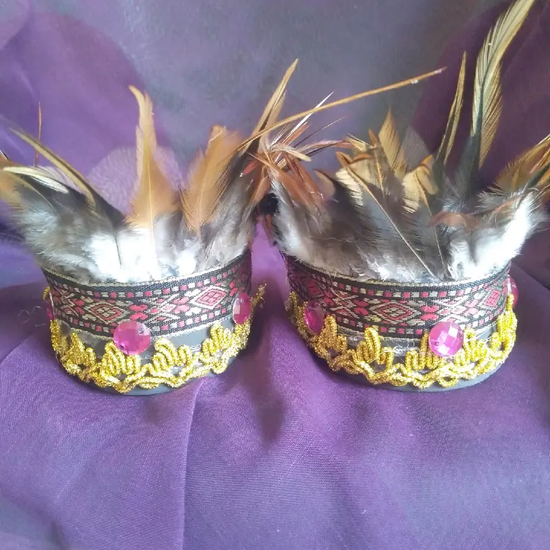 gelang adat bulu2 hitam dayak Acesories 1