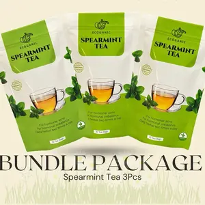 Lebih Murah 3pcs Ecoganic Spearmint tea - Teh Herbal Hormonal & Jerawat