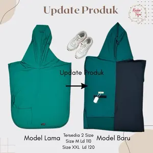 Rompi / Rompi Saku Kombinasi /Cardigan Hijab Sport / Olahraga Jersey panjang sporty  muslim  wanita muslim