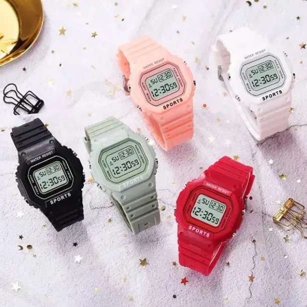Jam Tangan Rubber Digital Segi DW-5600 Karet Sport JF052 1