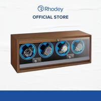 Gambar Rhodey Kotak Jam Tangan Putar Otomatis Watch Winder LED 4 Slot - SKW164-B dari Rhodey Official Store Kota Administrasi Jakarta Barat 1 Tokopedia