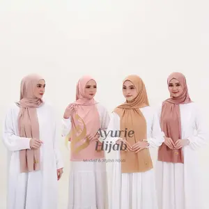 AYURIE - ATAYA Size L Hijab Dewasa Instan Matt Jersey Super Langsung Slup Pashmina Instan Oval simple Kerudung Muslim Cantik Di Cuci Dengan Tangan Saja Pashmina Syal Pashmina Oval syar'i Panjang