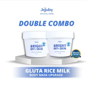 [PROMO 2 PCS] Jejuby Gluta Rice Milk Mask 2in1 Bleaching & Sleeping Body Mask