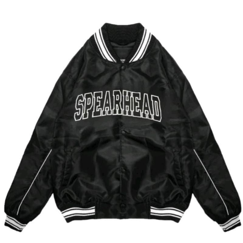 jaket varsity pull bordir pria dan wanita jaket parasut bomber varsity pull bordir Gunung Art Outdoor Polyester Hitam Casual Waterproof Motor 0