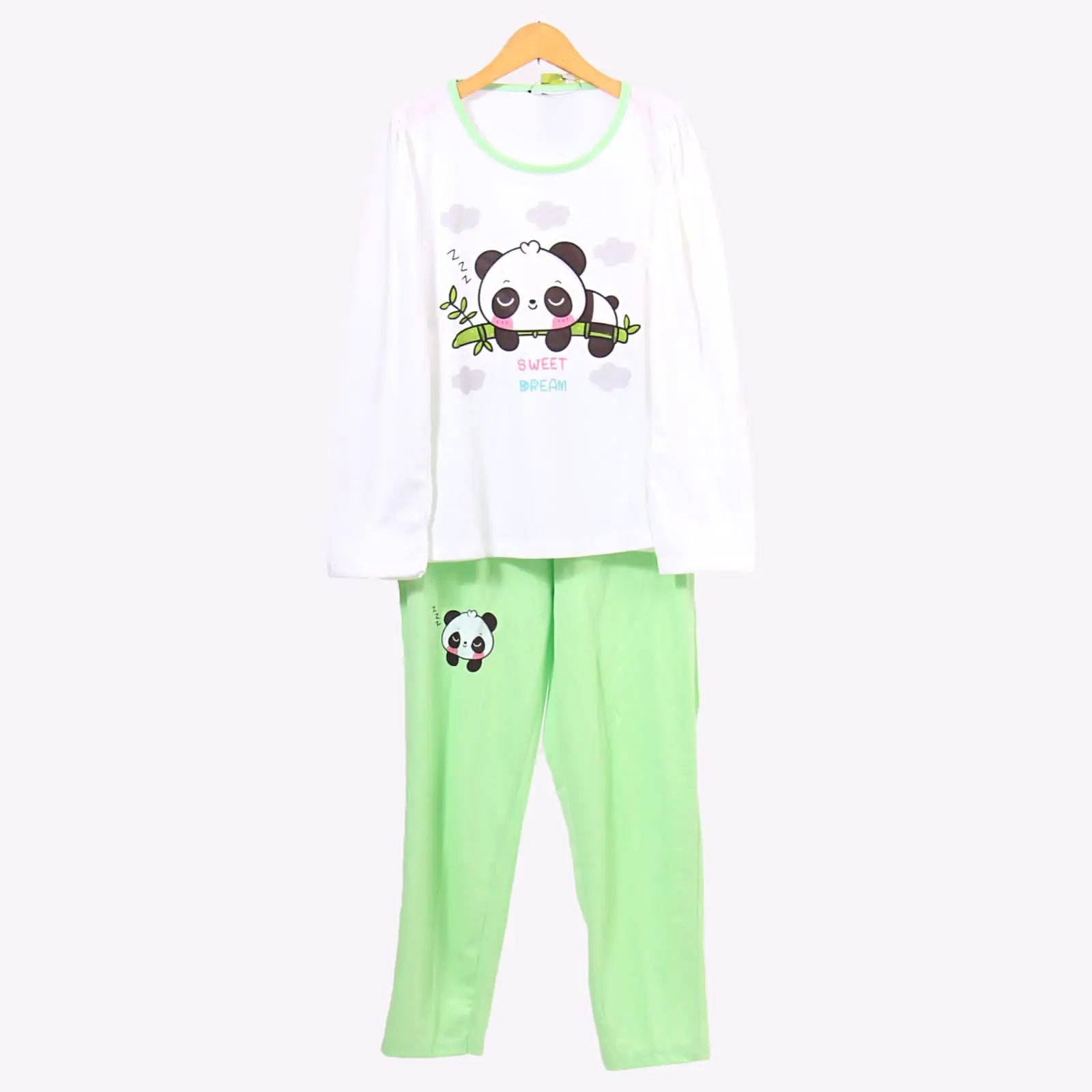 Piyama Anak Perempuan/Baju Tidur Panjang/Setelan Kaos Anak 3-12 tahun