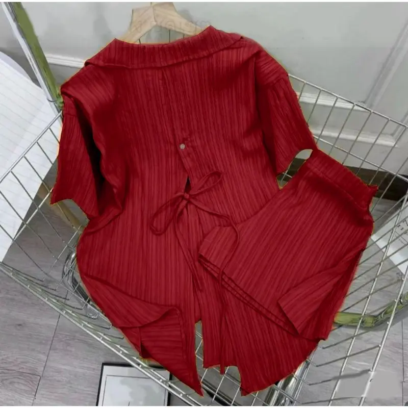 Fashion Setelan Kekinian One Set Cringkle Airflow Premium Atasan Baju Celana Lembut 6