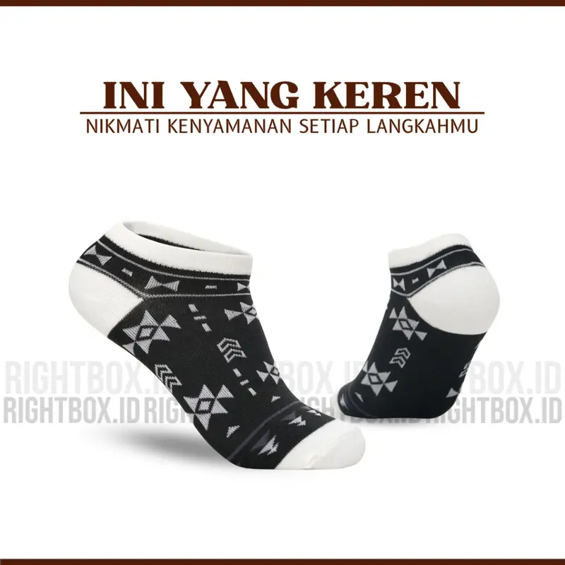 Rightbox ID  Kaos Kaki Motif Prancis  Pendek Semata Kaki  One Size Dewasa 4