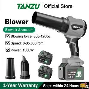 TANZU 70MM Kipas Turbin Saluran Penghisap dan Peniup Debu Tanpa Sikat untuk Meniup Daun Menyiram Air dan Meniup Karbon Fleksibel dan Praktis
