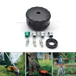 10Pcs/set Trimmer Head Kit Universal String Trimmer Head Replacement Trimmer Head Mesin Potong Rumput Aksesoris