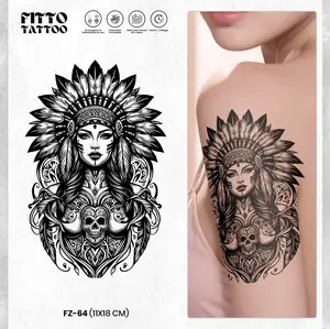 Tato temporer tattoo fruit ink semi permanen cewek tatoo temporary tatto Wanita dayak