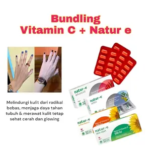 (DOUBLE WHITENING) NATUR E & KOREAN VITAMIN C Kapsul whitening pemutih kulit BPOM Mencerahkan kulit menyamarkan flek/noda hitam/bekas jerawat & mencegah jerawat dari dalam Aman Bumil (DOUBLE WHITENING) NATUR E & KOREAN VITAMIN C Kapsul whitening pemutih kulit BPOM Mencerahkan kulit menyamarkan flek/noda hitam/bekas jerawat & mencegah jerawat dari dalam Aman Bumil