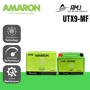 Amaron Aki Motor CBR 900 RR UTX9 / MBTX9U / YTX9BS - 8Ah Aki Kering
