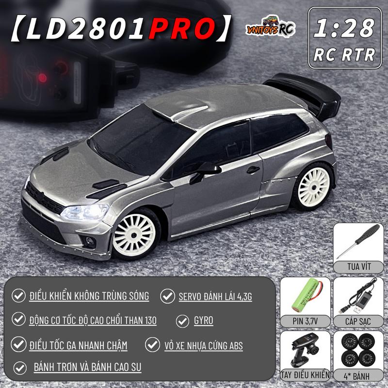Xe Đua Điều Khiển Từ Xa LANDAPOLO LD2801PRO–LD2804PRO 1:28 – Bản Drift & Racing Con Quay Hồi Chuyển ESP 2.4GHz