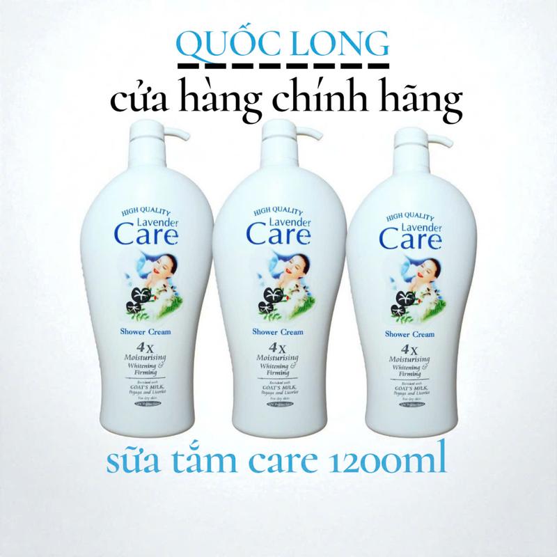   Combo 3  Sữa Tắm Care 1200ml Hương Sữa Dê Dưỡng Body Mềm Mại Thơm Ngon Chăm Sóc Da Hiệu Quả 