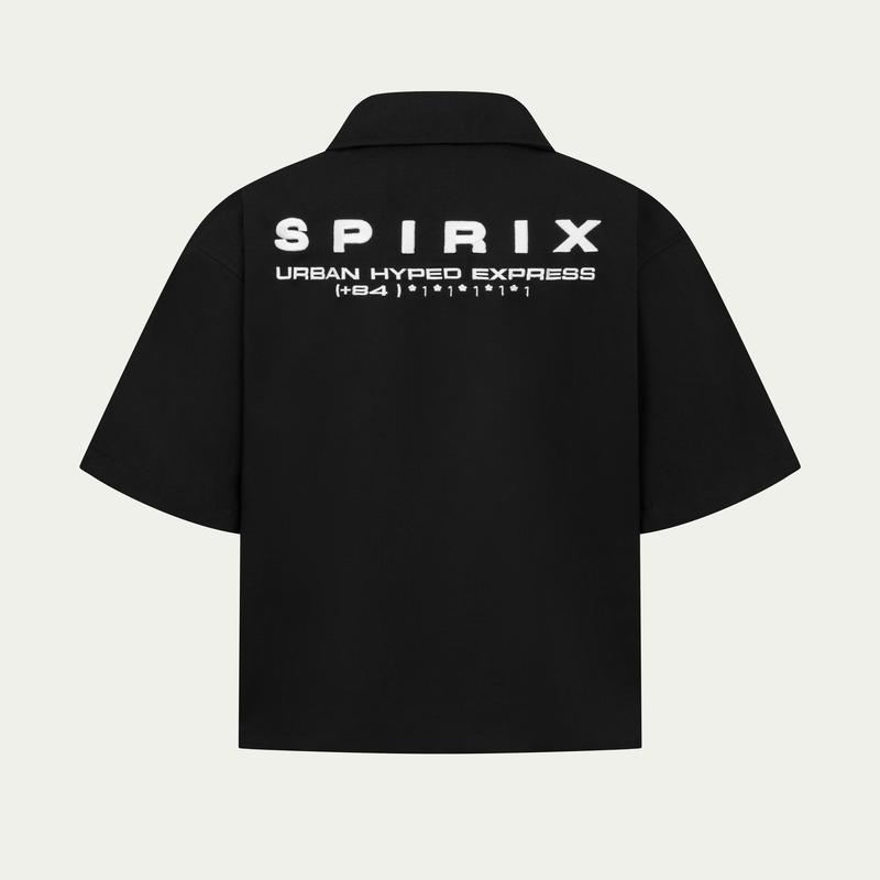 Spirix1x1 Sơ Mi Boxy Workwear +84 Top Big Size Thể Thao Đi Chơi, Du lịch, Mùa Hè Áo Sơ Mi Nam Tay ngắn Menswear