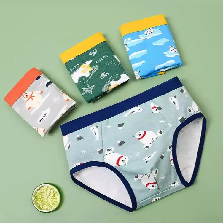 Missoofficial.id CD1774 Celana Dalam Segitiga Anak-anak Unisex Celana dalam CD katun Motif Kartun Lucu Fashion 1